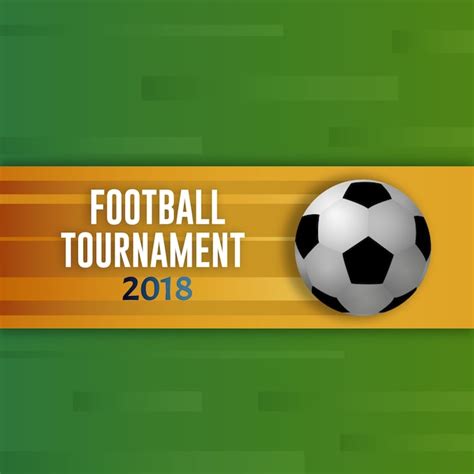 Fond de football vert et jaune | Vecteur Premium