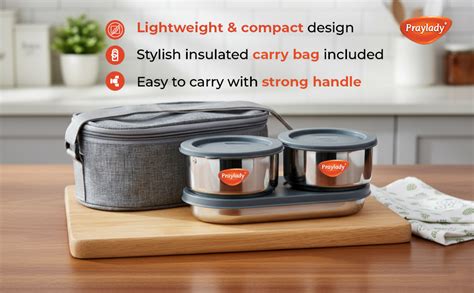Lunch Mate Duo + | Insulated Lunch Box Set with 2 S.S 300ml Containers
