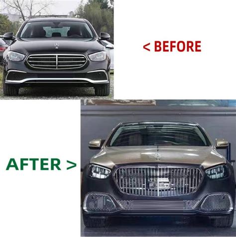 S Class W223 2021-2025 Car Upgrade To Maybach Mhb Bumper Bodykit Front ...