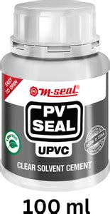 Pidilite M Seal UPVC Solvent Cement (Tin/Can, Clear, 100 ml) with Brush ...