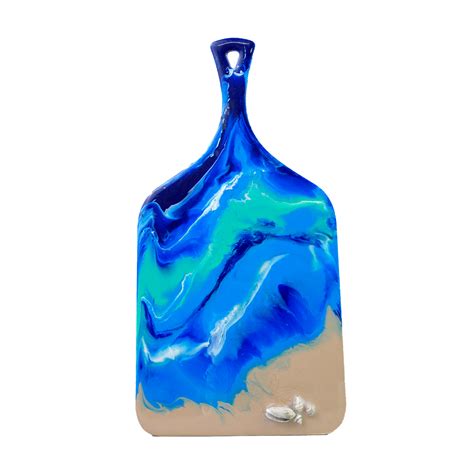 Exquisite Chopping Board -2 hand-painted with an original Resin art ...