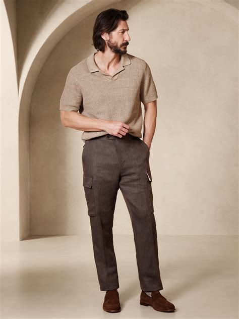Linen Cargo Dress Pant | Banana Republic