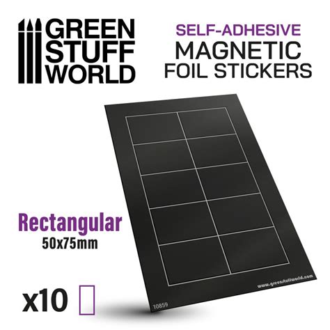 Acheter Feuille Magnétique - Rectangles 50x75mm - Green Stuff World ...