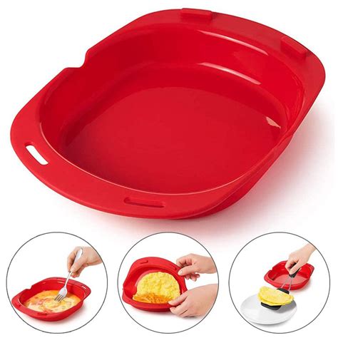 GERsome Silicone Omelette Maker Microwave Oven Non Stick Omelette Maker ...