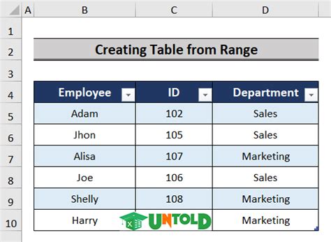 Image result for Excel Table Databodyrange