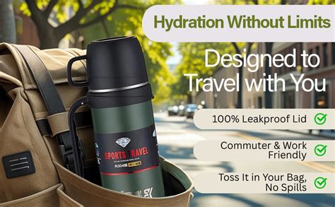 KNYUC MART 1200 ml Insulated Thermos Bottle Stainless Steel Vacuum ...