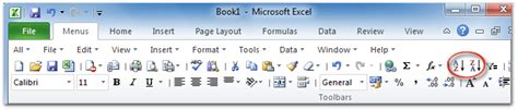 Image result for Excel Sort Icon