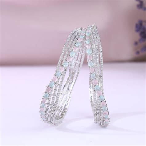 Zirconia Bangles Set – Rebaari Jewels