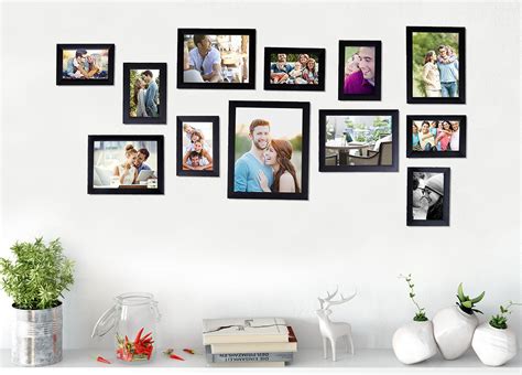 Art Street - Set of 12 Individual Black Wall Photo Frames Wall Hanging ...