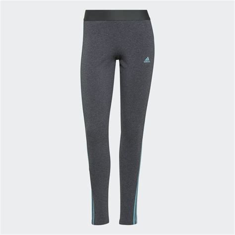 adidas LOUNGEWEAR Essentials 3-Stripes Leggings - Grey | Women's ...