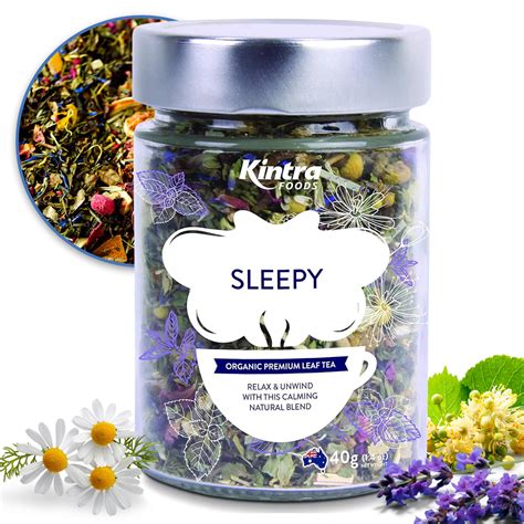 Kintra Foods Sleepy Organic Loose Leaf Tea | Herbal Blend for Relaxation and Restful Sleep Tea ...