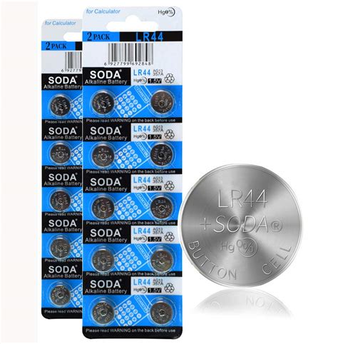 Buy Battery Alkaline LR44 AG13 Button Cell Batteries 1.5V Button ...