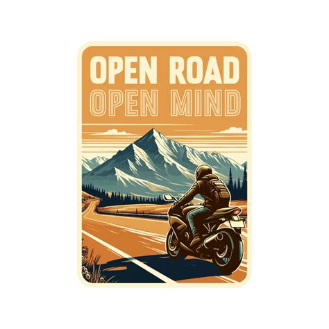 Open Road Open Mind Sticker
