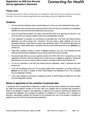 Fillable Online tamesidehospital nhs RA01 Short Form Conditions ...