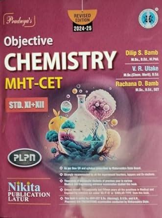 Buy Pradnya Objective Chemistry MHT CET [Std 11th - 12th] Book Online ...
