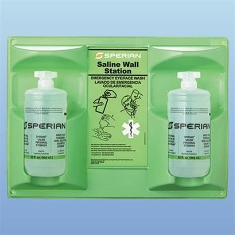 Eyesaline Wall Eyewash Station, Double 32 Oz Bottles, Each, 41% OFF