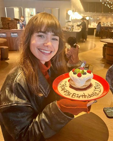 Happy Birthday in Japan | Instagram | 18th March 2023 : r/LilyCollins