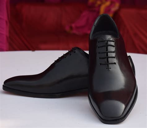 Grant Handmade Black Wholecut Leather Sole Shoes – SeeandWear