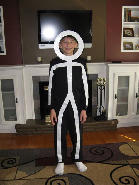 Animated Stick Figure Halloween Costume