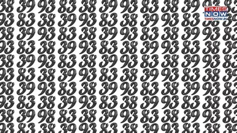 Optical Illusion Eye Test Challenge: Among A Sea Of 83s And 39s, Can ...
