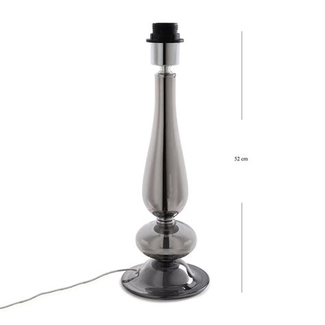 Shop Grey Teardrop Shaped Table Lamp Stand (without shade) - at Best ...