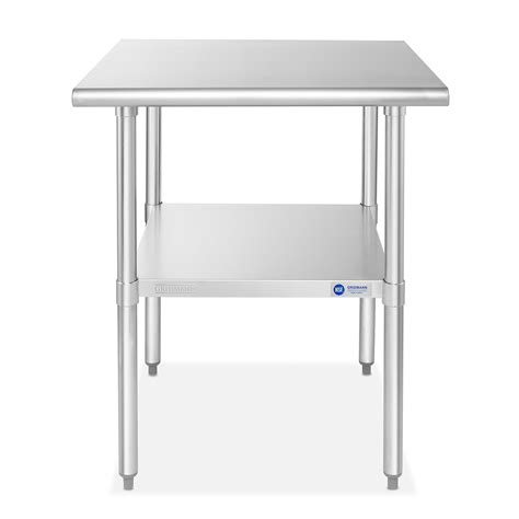 Stainless Steel Prep Tables w/ Undershelf, NSF Certified – Gridmann.com