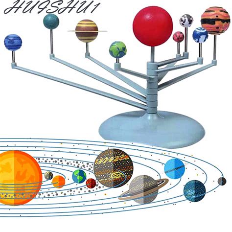 天文科教九大行星模型 益智拼裝太陽系行星儀兒童 | 蝦皮購物