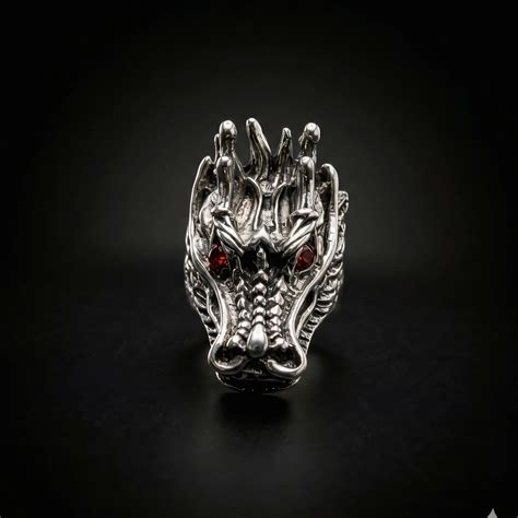 Crimson Wyrm Sovereign Ring | ZAED
