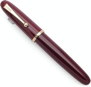 Jinhao 9019 Fountain Pen Dadao Series WINE RED Acrylic Gold Trim #8 ...