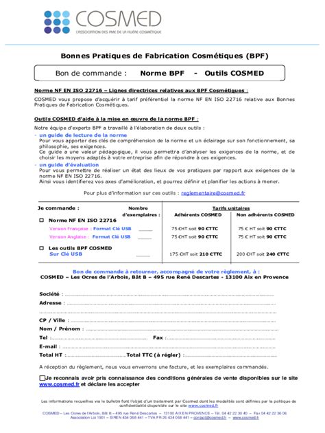 Remplissable En Ligne Mettre en place les Bonnes Pratiques de ...