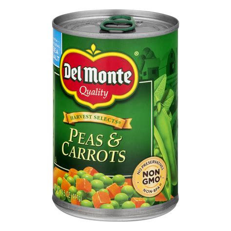 Del monte peas carrots canned vegetables 14 5 oz can walmart com – Artofit