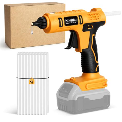 Cordless Hot Glue Gun, Handheld Wireless Power Heavy Duty Hot Glue Gun ...