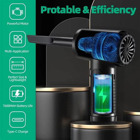 Buy Compressed Air Duster, Cordless Air Duster & Vacuum 2 in 1 ...