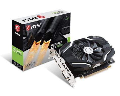 ≡ Видеокарта MSI GeForce GTX1050 TI 4GB DDR5 OC (GF_GTX_1050_TI_4G_OCV1 ...