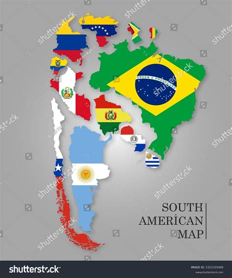South American Countries Flags