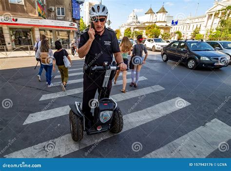Policeman on a Segway editorial photo. Image of transport - 157943176