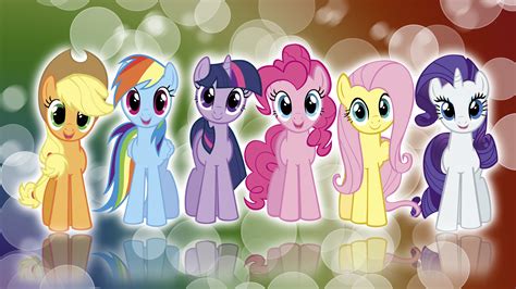 My Little Pony FIM Mane 6 'Colors!' Wallpaper by BlueDragonHans on ...