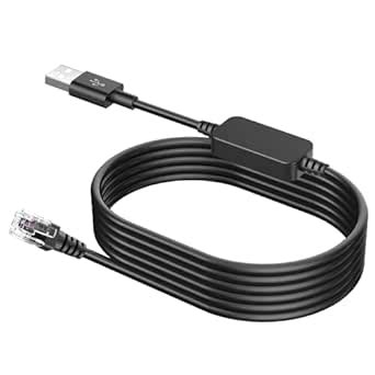 Radar Detector Cable, USB 2.0 to RJ11 Plug Cable,Replacement Power ...