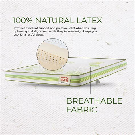 LiveIn 100% Latex Mattress – Duroflex