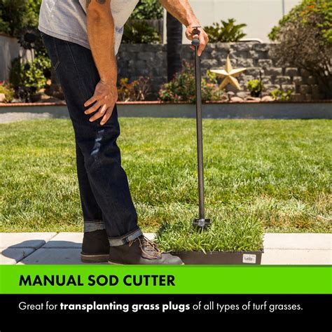 Yard Butler Sod Plugger turf cutter and grass plug tool for zoysia, St ...