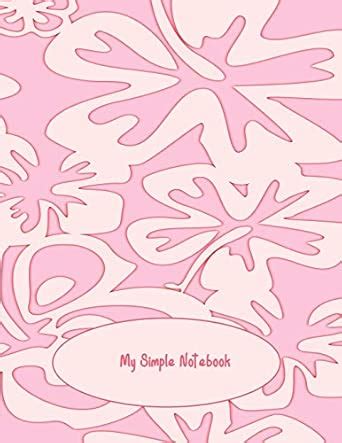 Buy My Simple Notebook: Dot Grid Notebook Pink Pattern Flower. Use ...