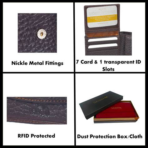Sassora 100% Genuine Premium Leather Boys RFID Wallet