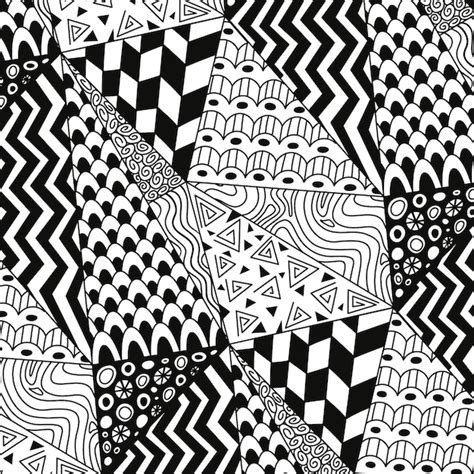 Hand drawn zen doodle pattern illustration | Free Vector