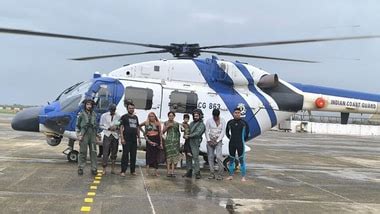 Indian Coast Guard ALH helicopter with 4 crew makes emergency landing ...