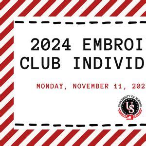 2024 Embroidery Fun Club Individual Class, University of Sewing ...
