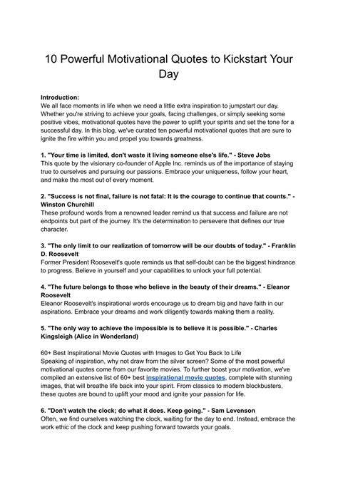 PPT - 10 Powerful Motivational Quotes to Kickstart Your Day PowerPoint ...