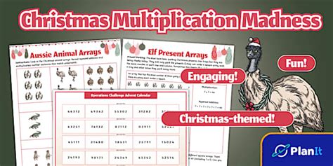 Year 3 Number Christmas Multiplication Madness