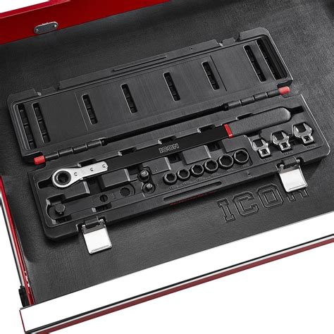 Icon 58396/MT13-1 Extended-Reach Ratcheting Serpentine Belt Tool Kit ...