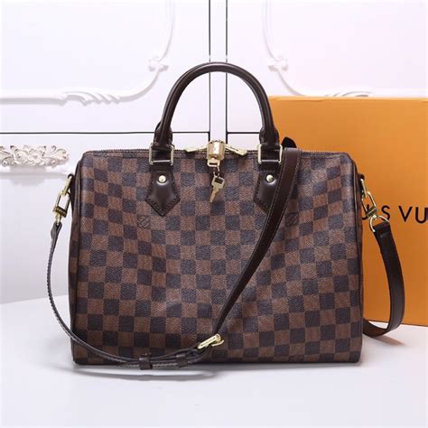 Сумка Луи Витон Speedy канва Damier Eben 25, 30 см, кожаная: продажа ...