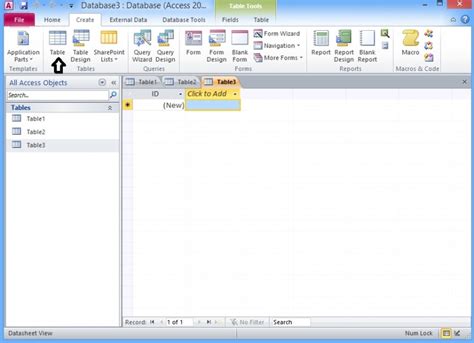 Image result for How to Create Database On MS Access
